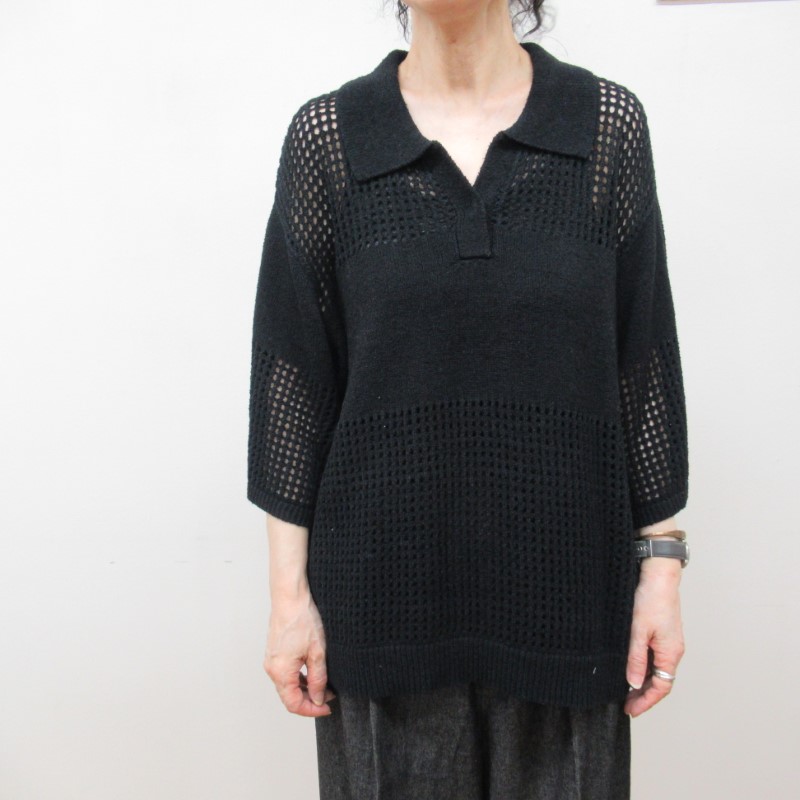 LIYOCA  メッシュポロニット /BK19